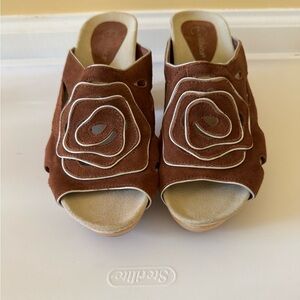 Earthies Tropez Brown Suede open toe Women's Sandals